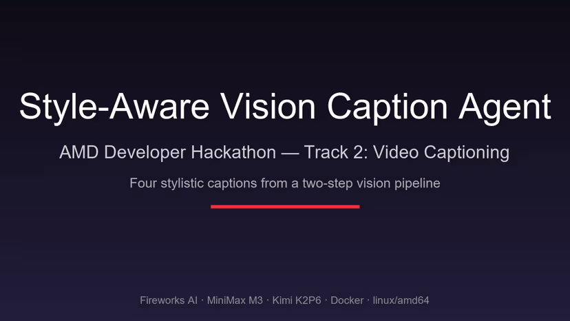 Style-Aware Vision Caption Agent