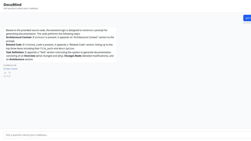 DocuMind - Ask Your Codebase Anything