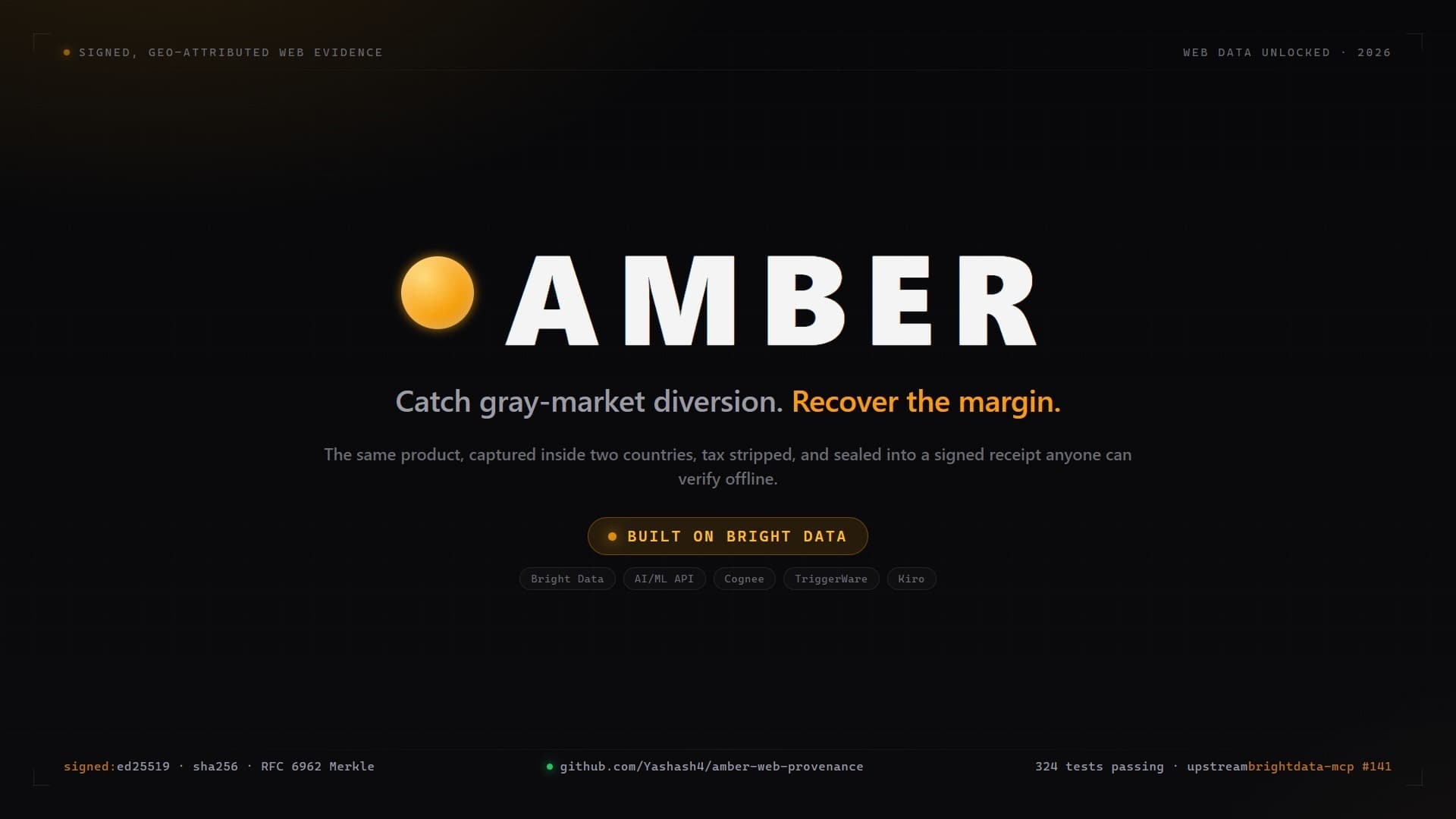 Amber: Catch Gray-Market Diversion