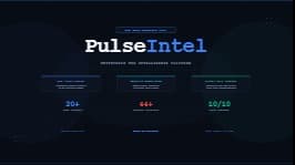 PulseIntel — Enterprise Web Intelligence Platform