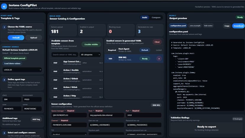 Instana Config Pilot