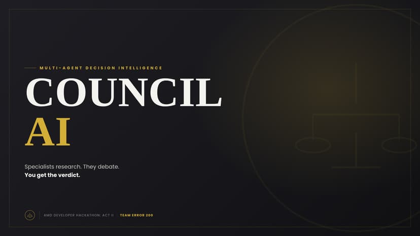 Council AI: Multi-Agent Decision Intelligence