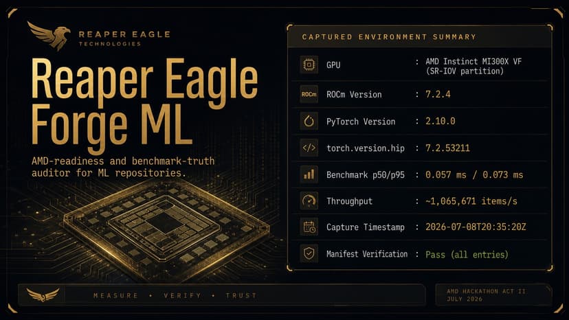 Reaper Eagle Forge ML: AMD ROCm Readiness Auditor