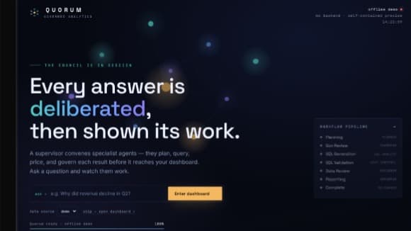 Quorum: Governed Business Intelligence