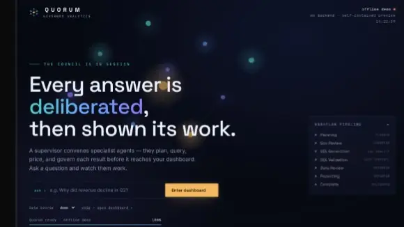 Quorum: Governed Business Intelligence