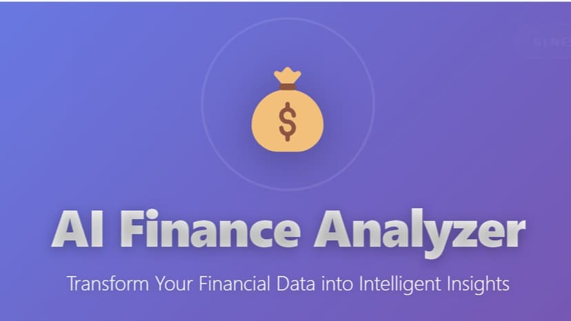 AI Personal Finance Analyzer