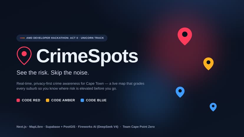 CrimeSpots: Live Crime Awareness for Cape Town