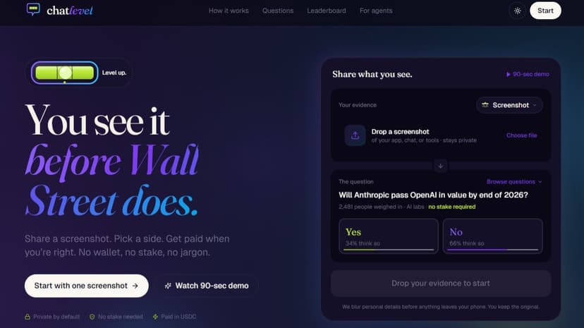 ChatLevel — DTCC for AI's playing field