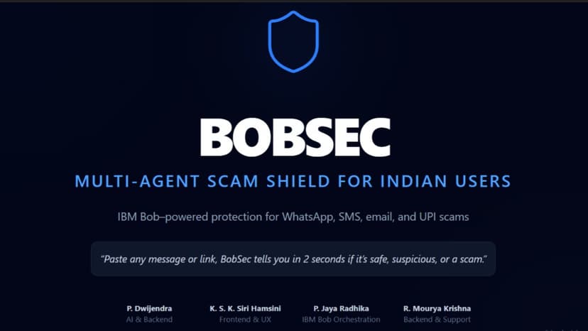 BobSec – Multi‑Agent Scam Shield