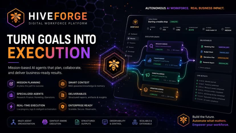 HiveForge: Digital AI Workforce Platform