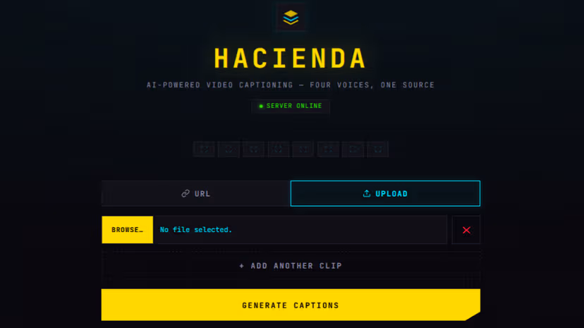 Hacienda - Video Captioning AI Agent