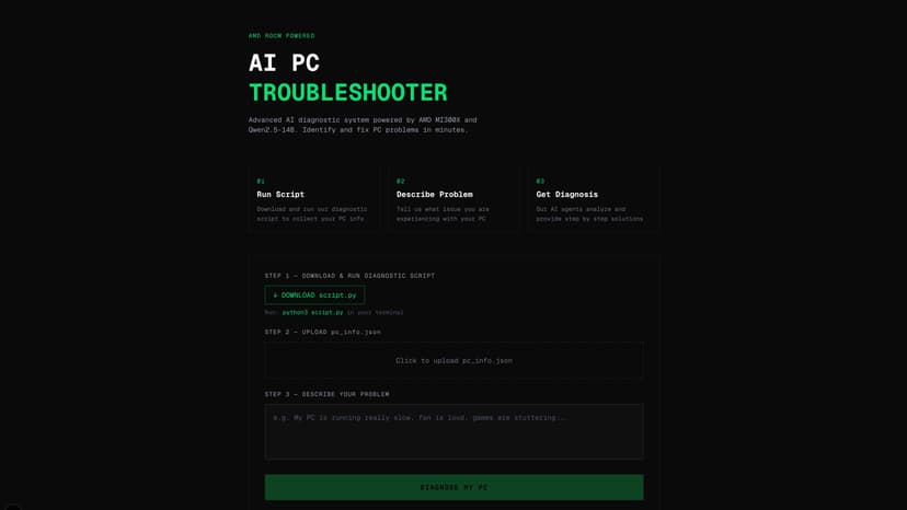 AI PC Troubleshooter