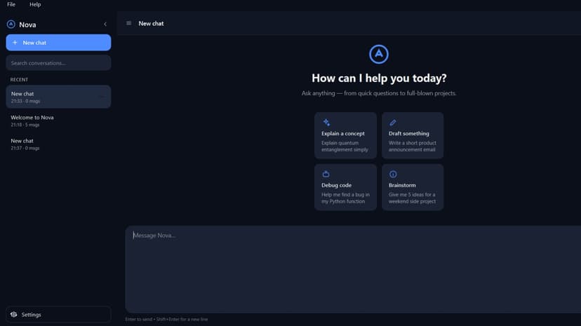 NovaAI : General Purpose AI Assistant
