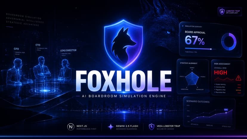 Foxhole —AI Boardroom Simulation & Risk Compliance