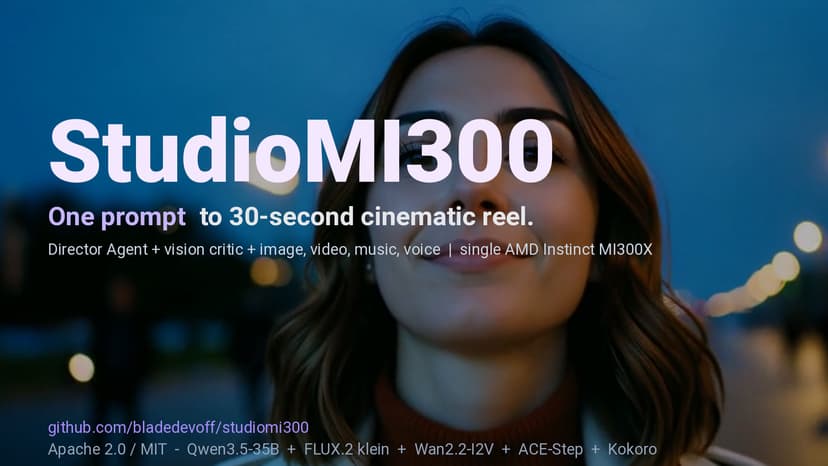 StudioMI300 - cinematic reel from one prompt