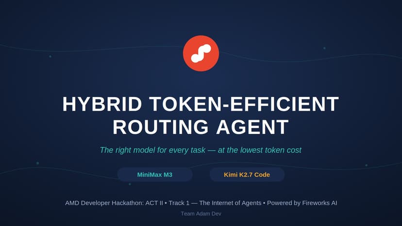 Hybrid Token-Efficient Routing Agent