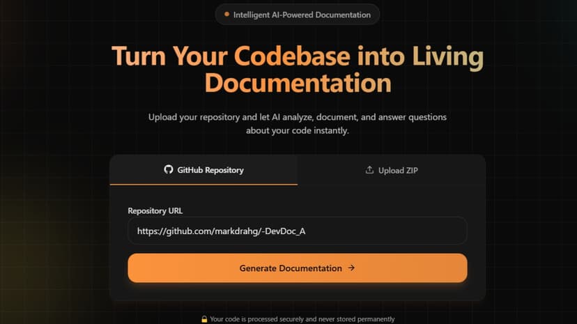 DevDocs AI - Intelligent Code Documentation System