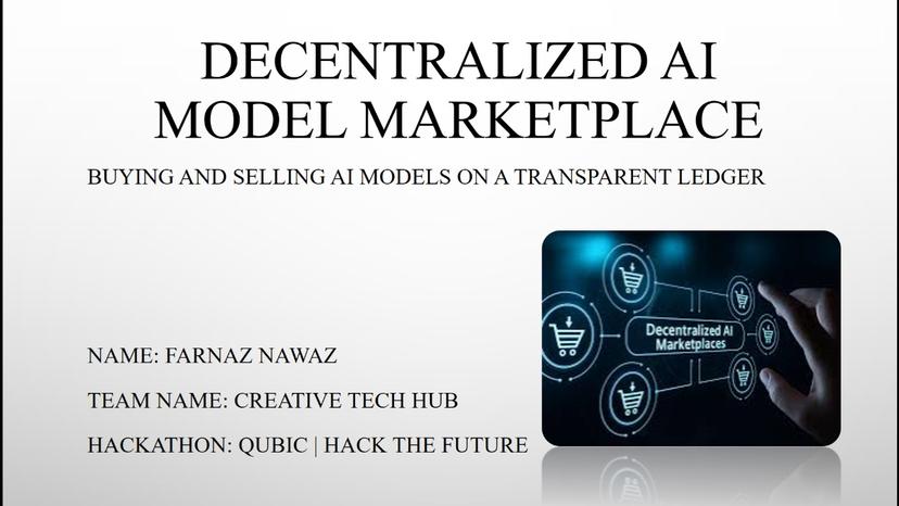 Decentralized AI Model Marketplace