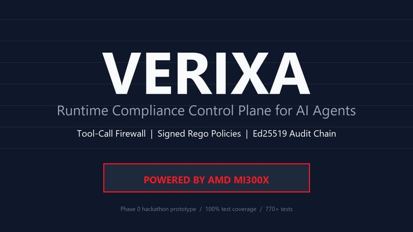 Verixa — Runtime Compliance Control Plane