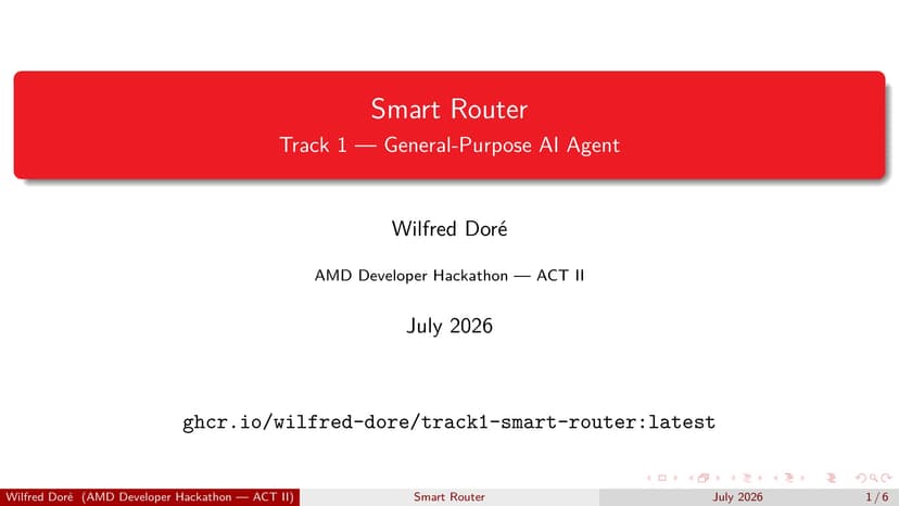 Track 1 - Smart Router