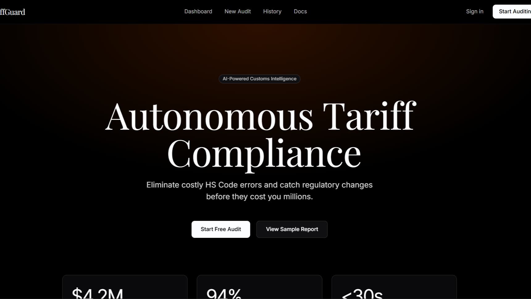 TariffGuard AI: Smart Customs & Tariff Auditor