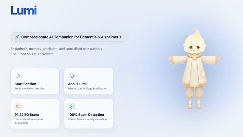 Lumi, AI voice helper for elderly with dementia