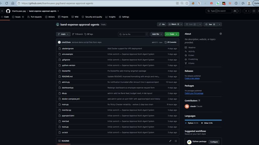 AI Expense Approval Pipeline on Band