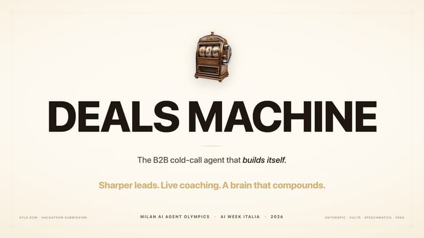 Deals Machine: The Autonomous Sales Agent