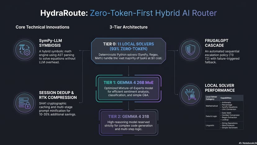 🐉 HydraRoute: Zero-Token-First Hybrid AI Router