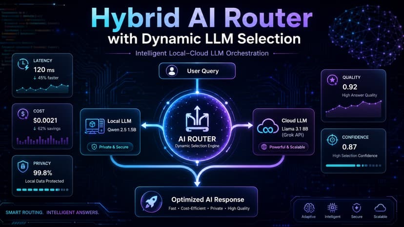Hybrid AI Router with Dynamic LLM Selection
