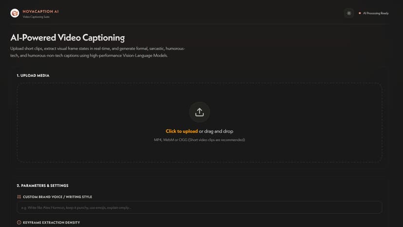NovaCaption AI: Multi-Style Video Captioning Suite
