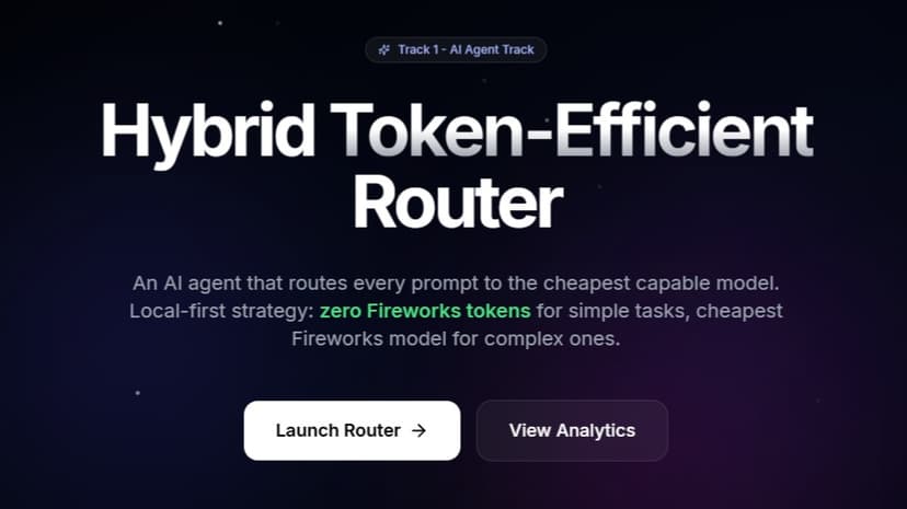 Hybrid Token-Efficient Router