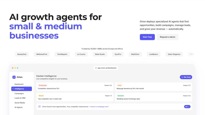 Orion: AI Co-Pilot for SMB Growth