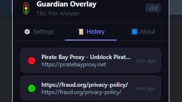 Guardian Overlay – AI‑Powered T&C Risk Analyze