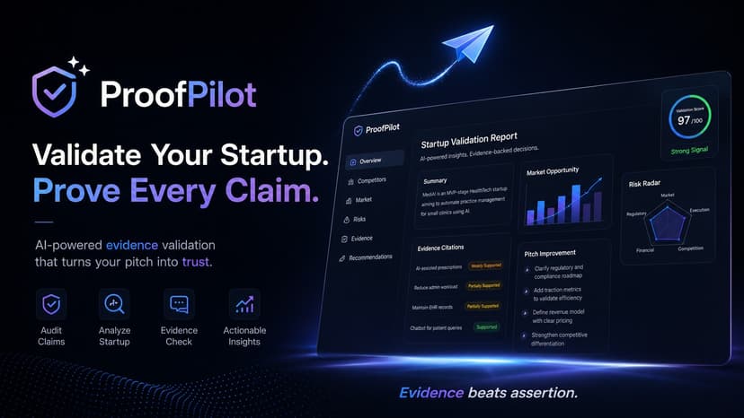 ProofPilot-Validate Your Startup,Prove Every Claim