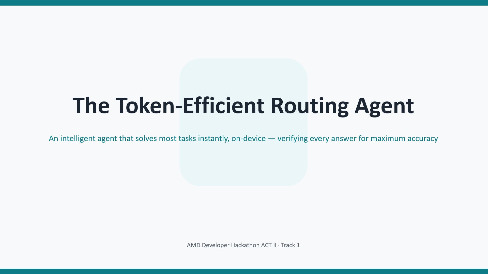 Smart Token Efficient Agent