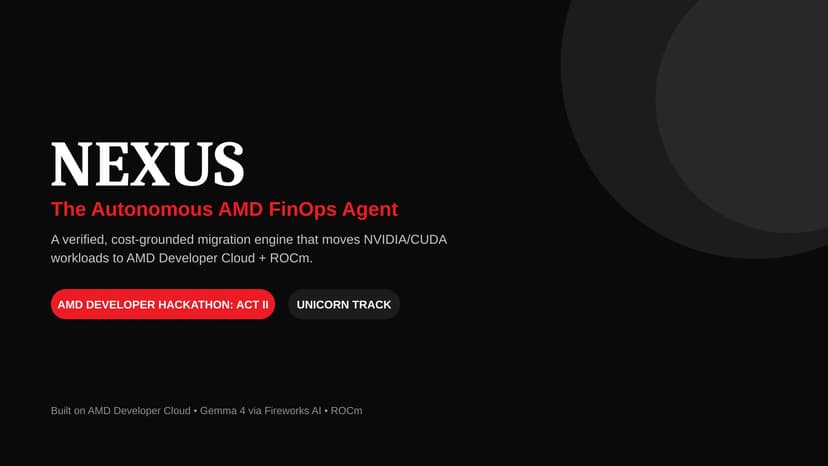 Nexus: The Autonomous AMD FinOps Agent