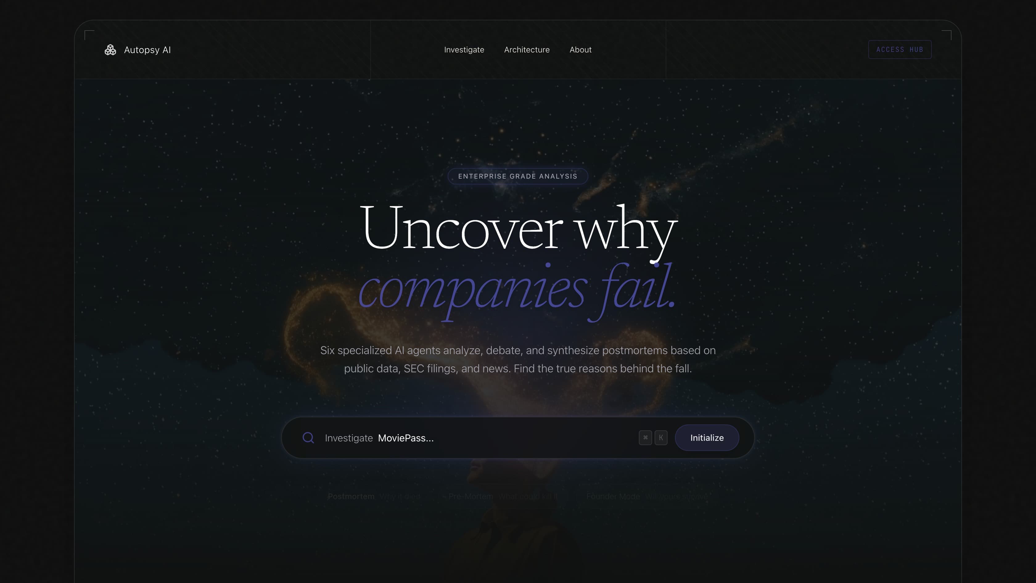 Autopsy investigates why companies fail