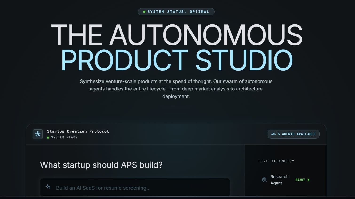 Autonomous Product Studio
