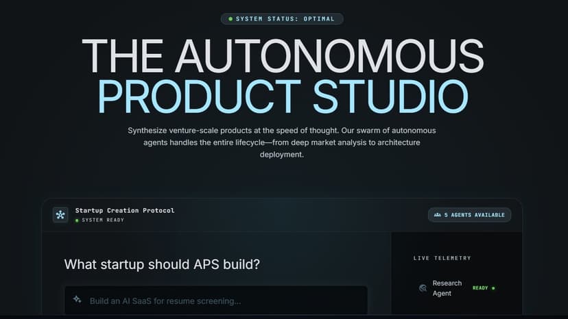 Autonomous Product Studio
