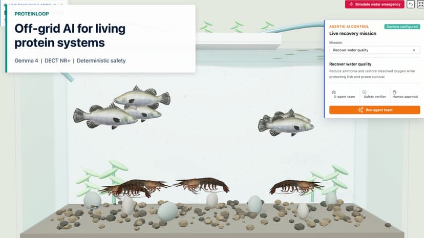 ProteinLoop: Off-Grid Agentic Aquaponics