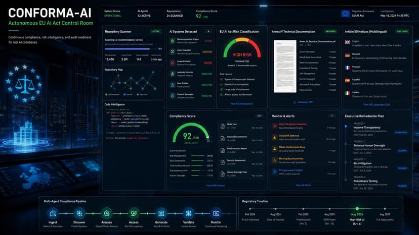 Conforma-AI: EU AI Act Control Room