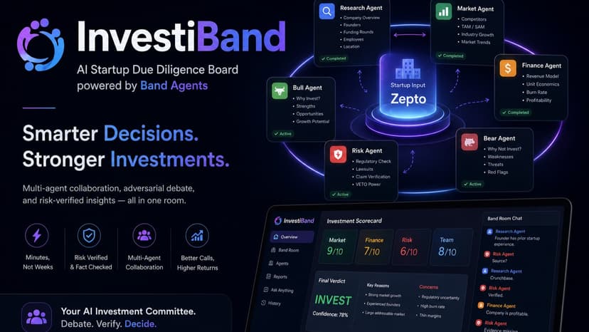 InvestiBand: Adversarial Startup Due Diligence