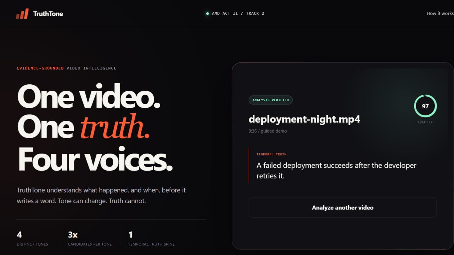 TruthTone: One Truth, Four Voices
