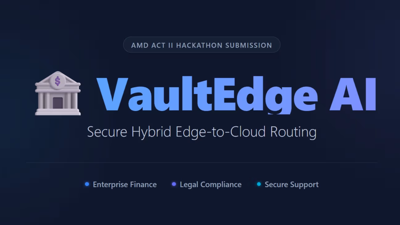 VaultEdge AI: Secure Hybrid Edge-to-Cloud Router