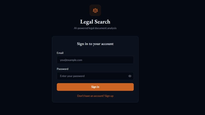 AI Legal Document Search