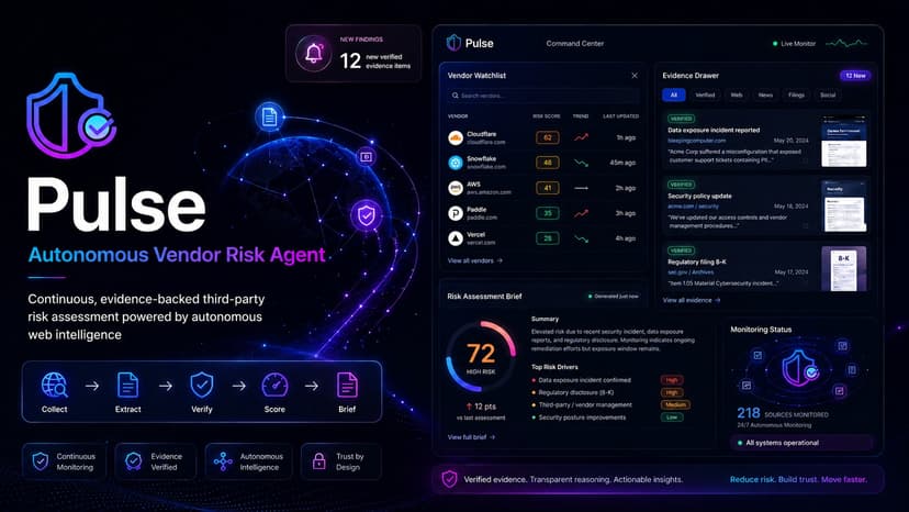 Pulse: Autonomous Vendor Risk Agent