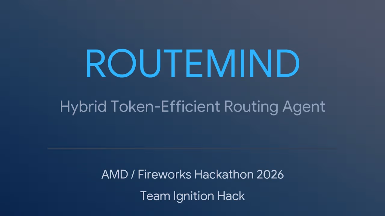 RouteMind: Token-Efficient AI Routing Agent