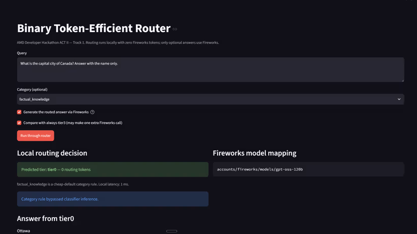 AsterRoute: Zero Token Binary LLM Router