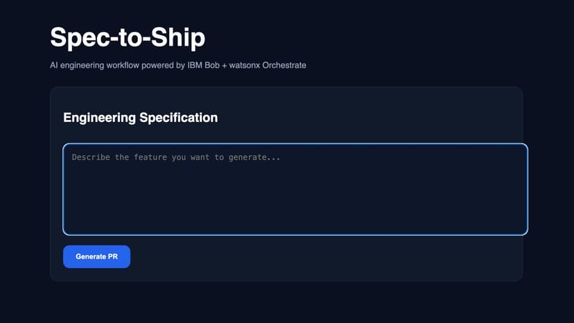 Spec-to-Ship